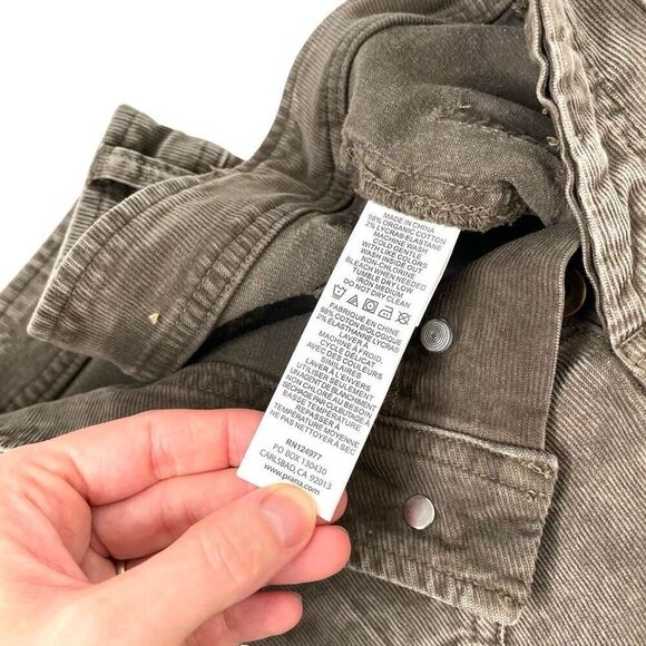 Prana Merrigan micro corduroy skinny Pants Size 6 mud brown‎ - Picture 10 of 10